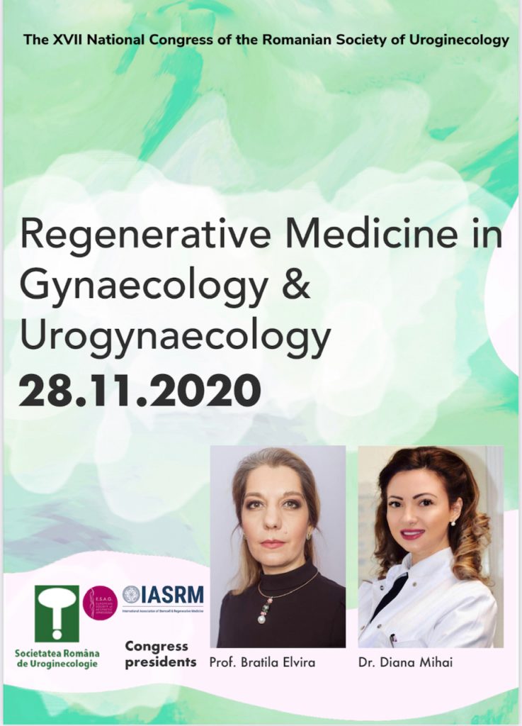 Congres National de Uroginecologie - Medicina Regenerativa in Ginecologie, 28.11.2021 1